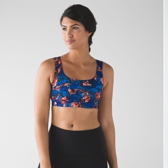 Lululemon Mini Paint Storm Harbor Blue Energy Bra (Exhale) - Picture 4 of 12